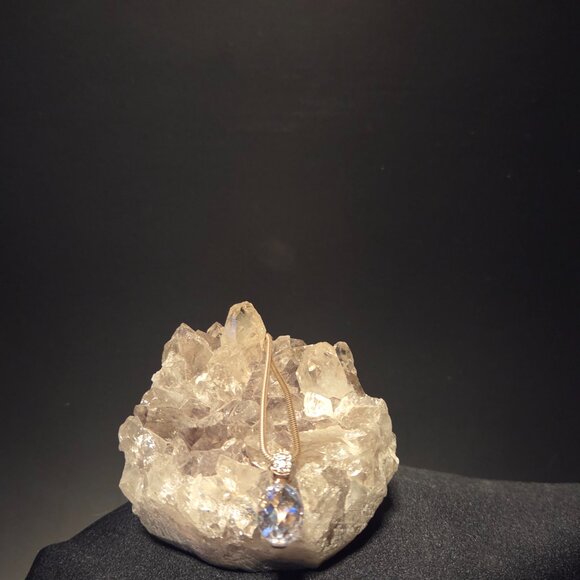 Thomas Sabo Sterling Silver Faceted Crystal Pendant Necklace - Picture 4 of 7